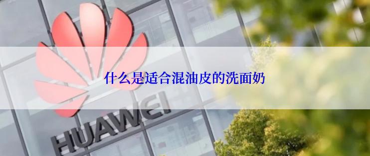 什么是适合混油皮的洗面奶