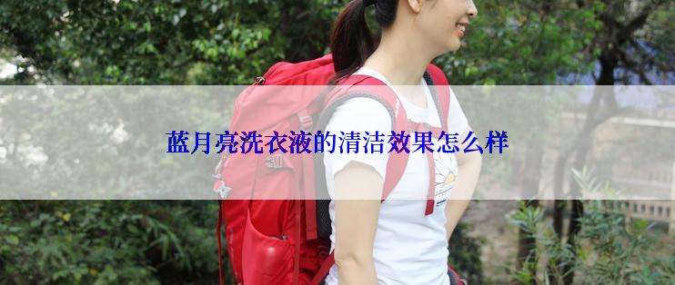 蓝月亮洗衣液的清洁效果怎么样