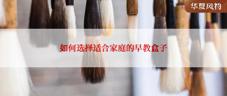 如何选择适合家庭的早教盒子