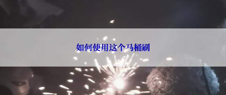 如何使用这个马桶刷