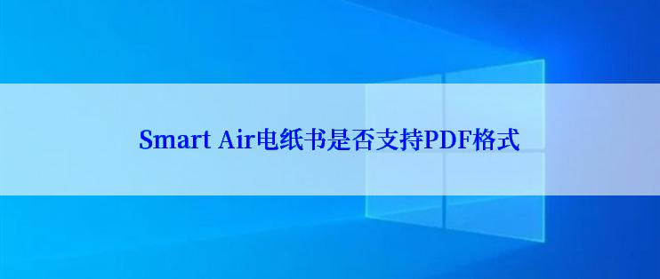 Smart Air电纸书是否支持PDF格式