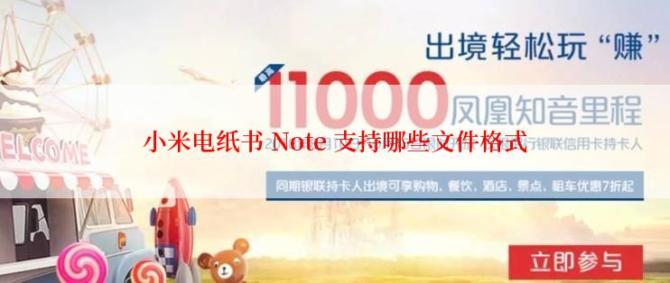 小米电纸书 Note 支持哪些文件格式