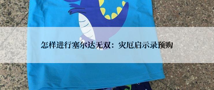 怎样进行塞尔达无双：灾厄启示录预购