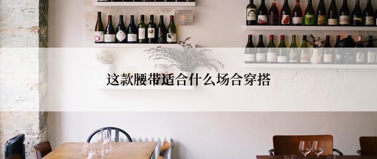 这款腰带适合什么场合穿搭