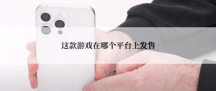 这款游戏在哪个平台上发售