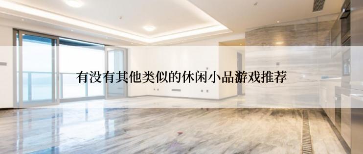 有没有其他类似的休闲小品游戏推荐