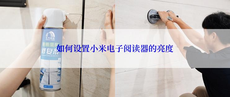 如何设置小米电子阅读器的亮度