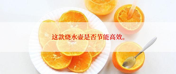 这款烧水壶是否节能高效。