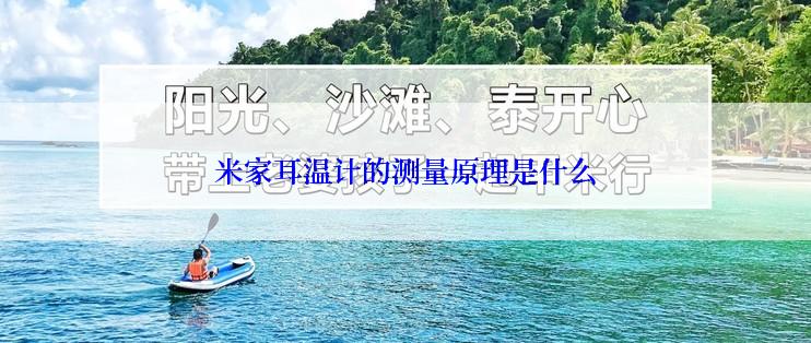 米家耳温计的测量原理是什么