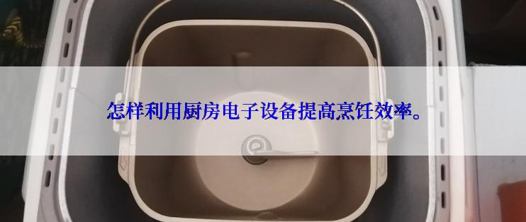 怎样利用厨房电子设备提高烹饪效率。
