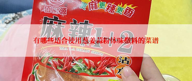有哪些适合使用葱姜蒜粉体味撒料的菜谱