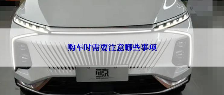 购车时需要注意哪些事项