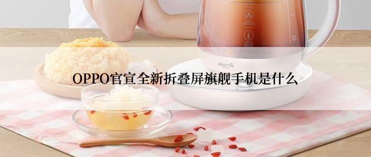 OPPO官宣全新折叠屏旗舰手机是什么
