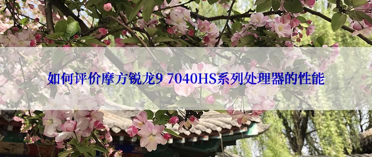 如何评价摩方锐龙9 7040HS系列处理器的性能