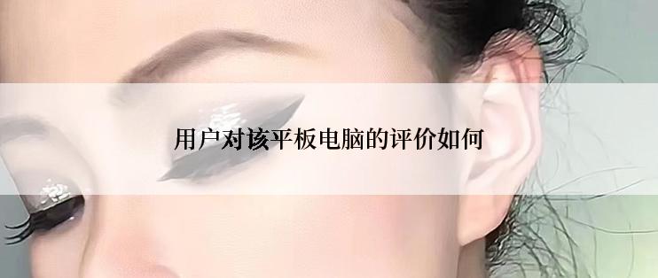 用户对该平板电脑的评价如何