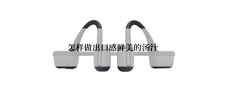 怎样做出口感鲜美的汤汁