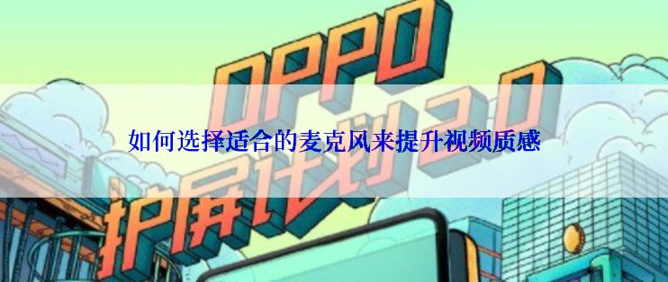 如何选择适合的麦克风来提升视频质感