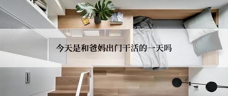 今天是和爸妈出门干活的一天吗