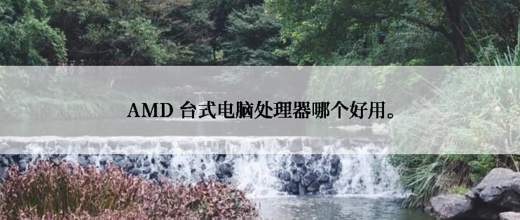 AMD 台式电脑处理器哪个好用。