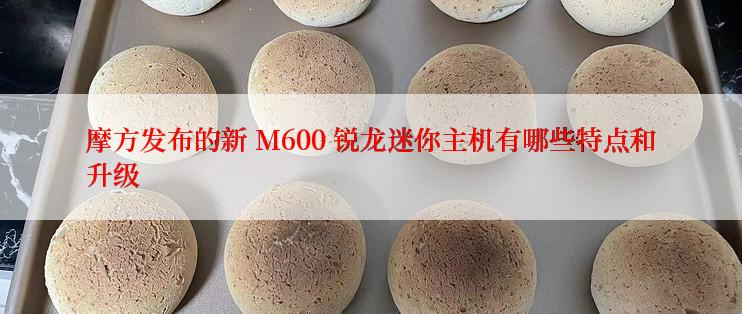 摩方发布的新 M600 锐龙迷你主机有哪些特点和升级