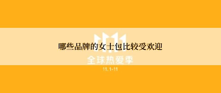 哪些品牌的女士包比较受欢迎