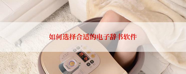 如何选择合适的电子辞书软件