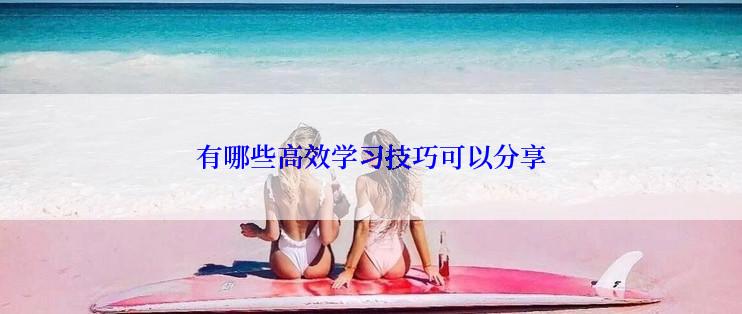 有哪些高效学习技巧可以分享