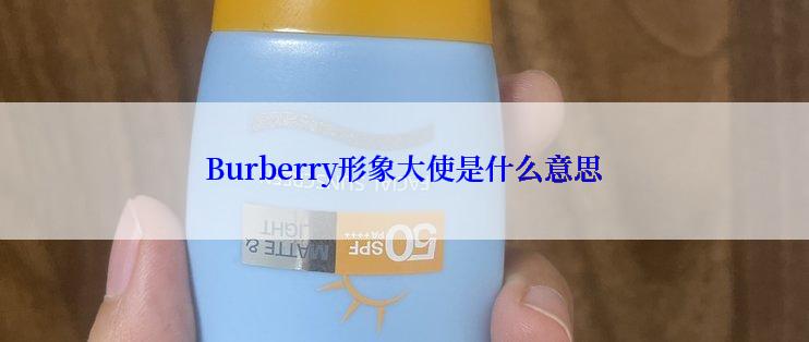 Burberry形象大使是什么意思