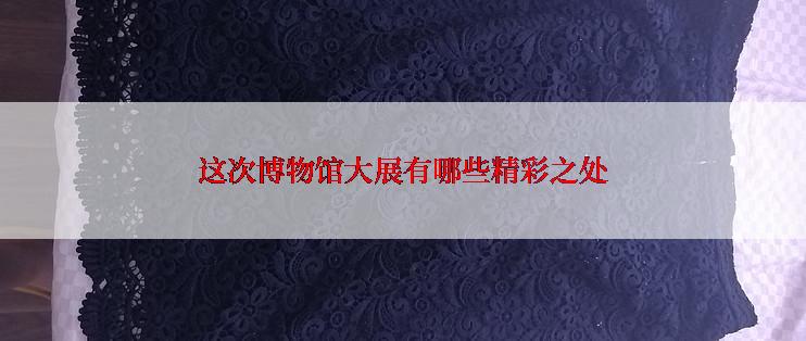 这次博物馆大展有哪些精彩之处