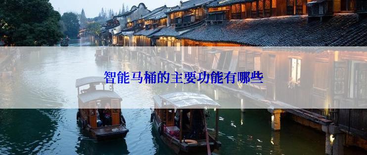 智能马桶的主要功能有哪些