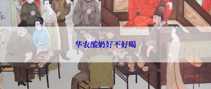 华农酸奶好不好喝