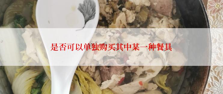 是否可以单独购买其中某一种餐具