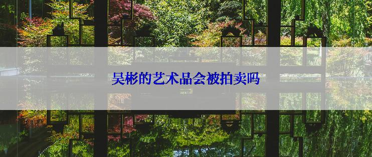 吴彬的艺术品会被拍卖吗