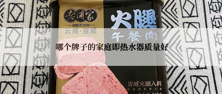  哪个牌子的家庭即热水器质量好