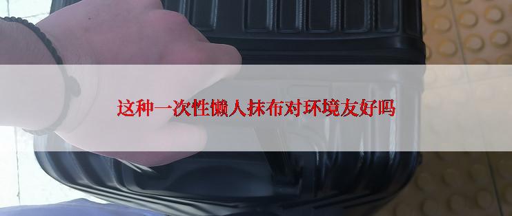 这种一次性懒人抹布对环境友好吗