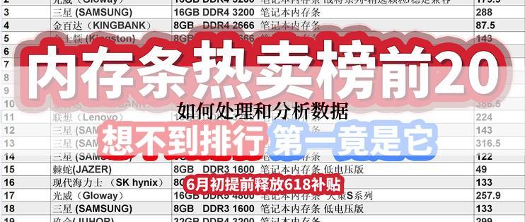 如何处理和分析数据