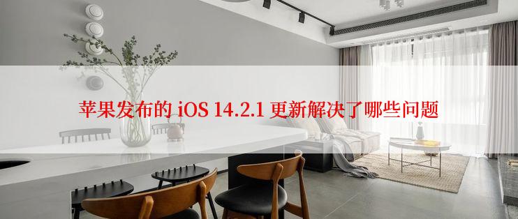 苹果发布的 iOS 14.2.1 更新解决了哪些问题