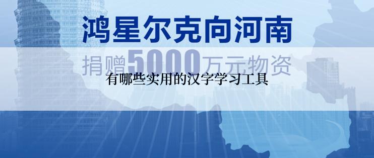 有哪些实用的汉字学习工具