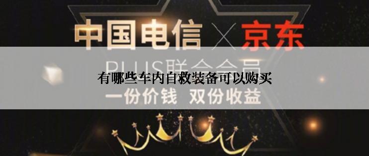 有哪些车内自救装备可以购买