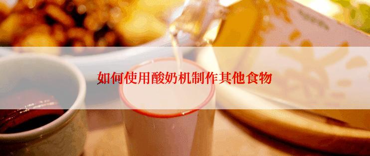 如何使用酸奶机制作其他食物