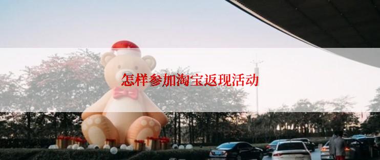 怎样参加淘宝返现活动