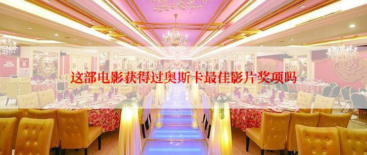 这部电影获得过奥斯卡最佳影片奖项吗