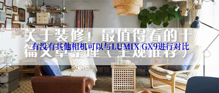  有没有其他相机可以与LUMIX GX9进行对比