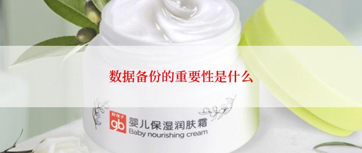 数据备份的重要性是什么