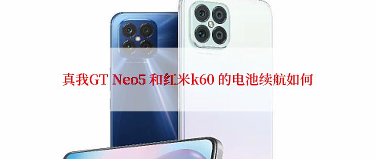 真我GT Neo5 和红米k60 的电池续航如何