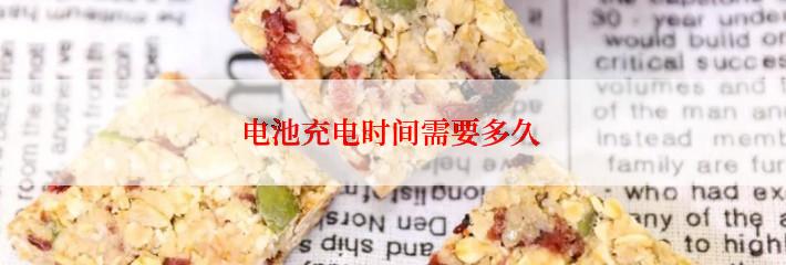 电池充电时间需要多久