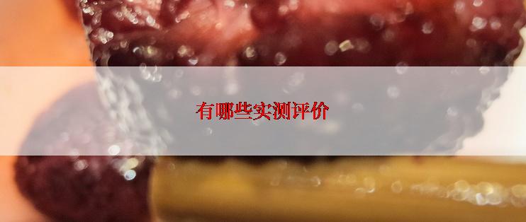 有哪些实测评价