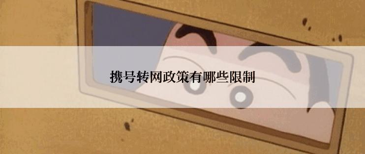 携号转网政策有哪些限制