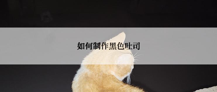 如何制作黑色吐司