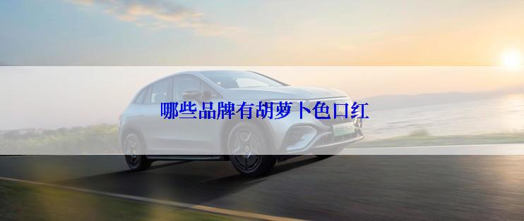  哪些品牌有胡萝卜色口红